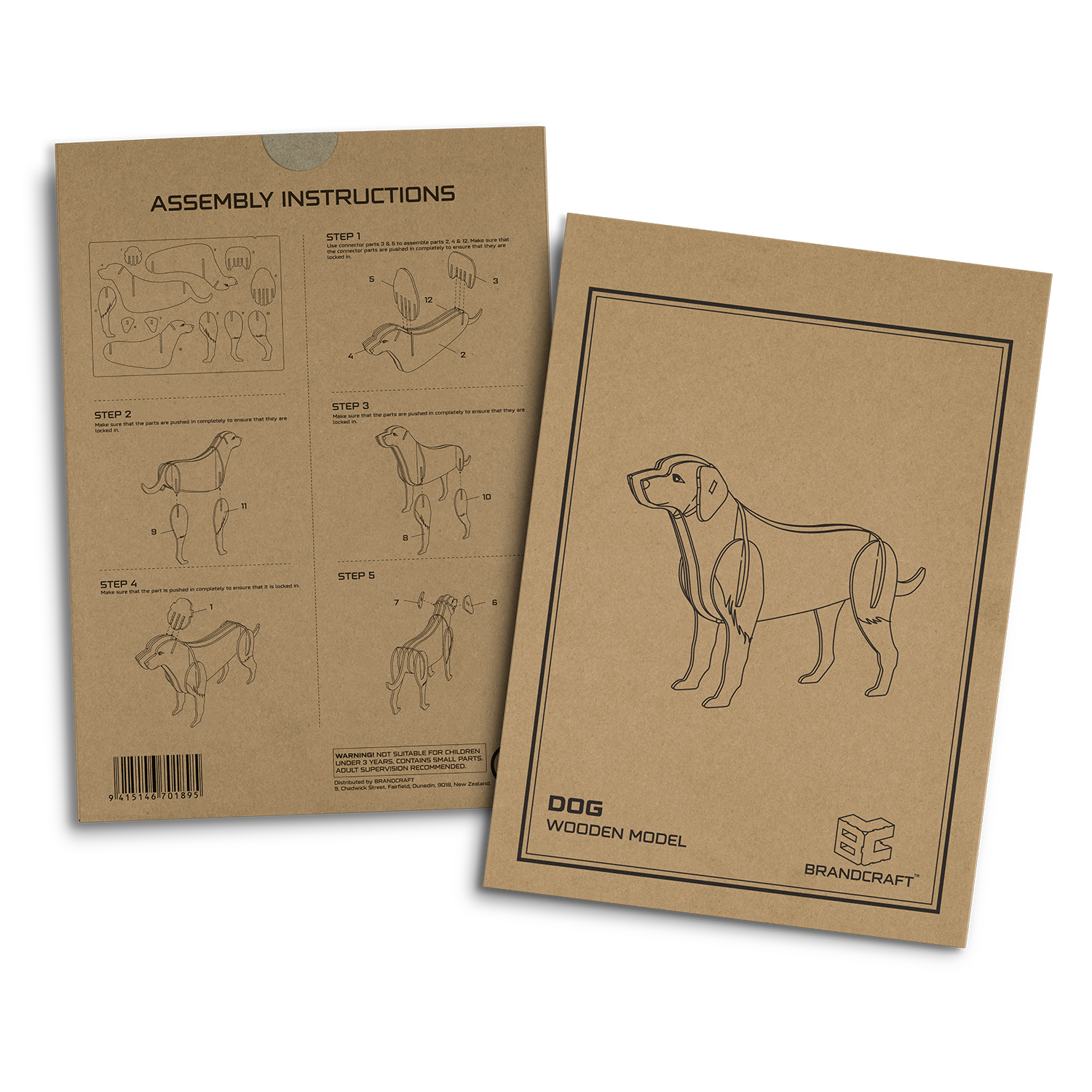 BRANDCRAFT Dog Wooden Model – Image 5