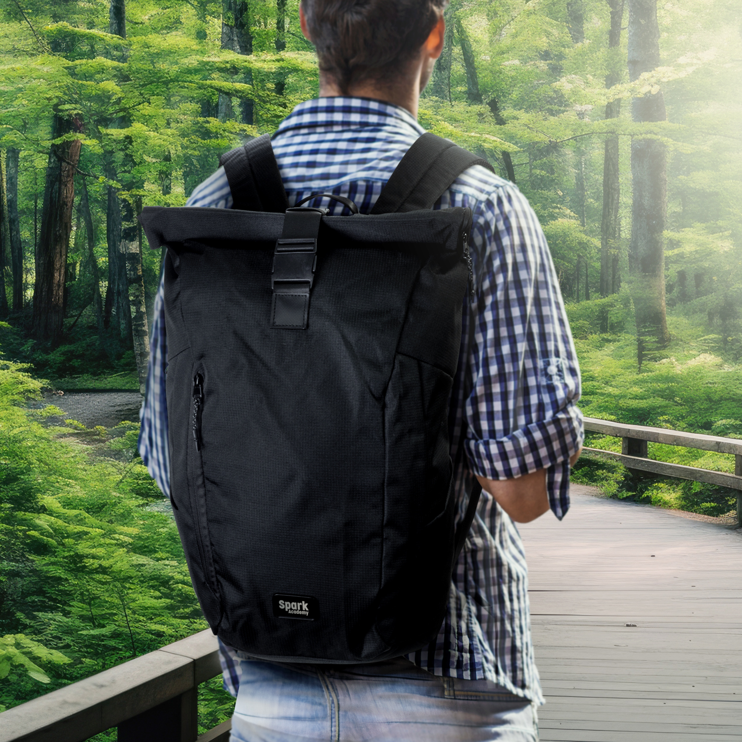 SPICE Waste2Gear Roll Up Computer Backpack – Image 11