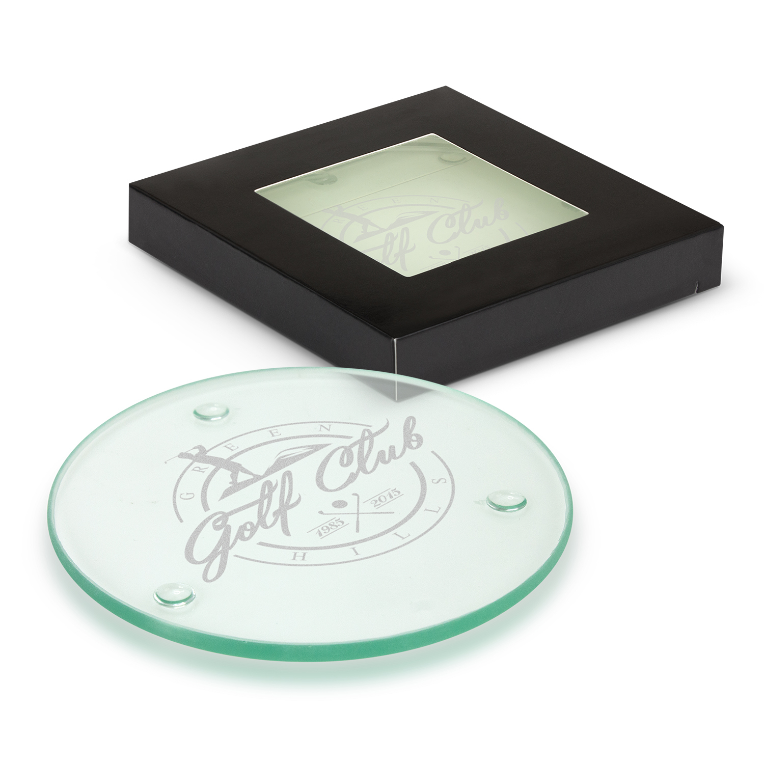 Venice Glass Coaster - Set of 2 - Round – Image 1