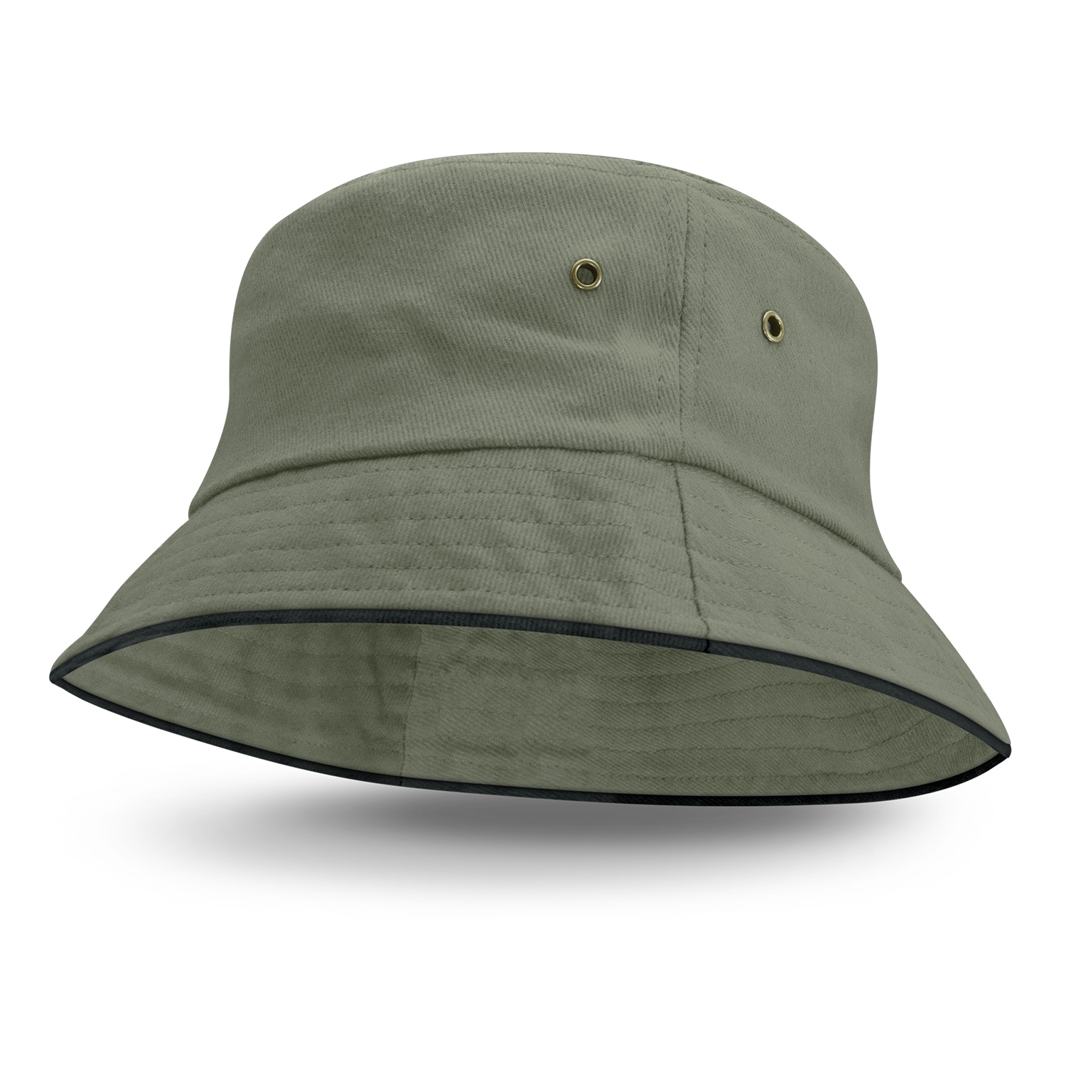 Bondi Bucket Hat - Black Sandwich Trim – Image 2