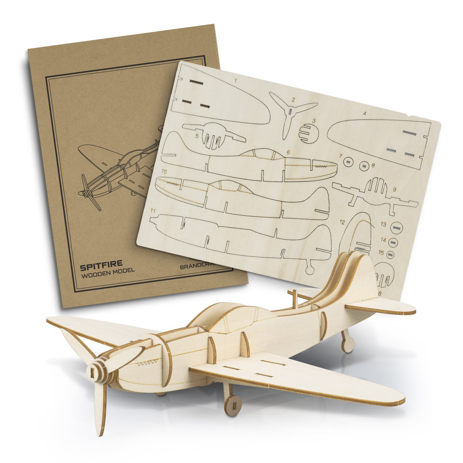 BRANDCRAFT Spitfire Wooden Model – Image 2