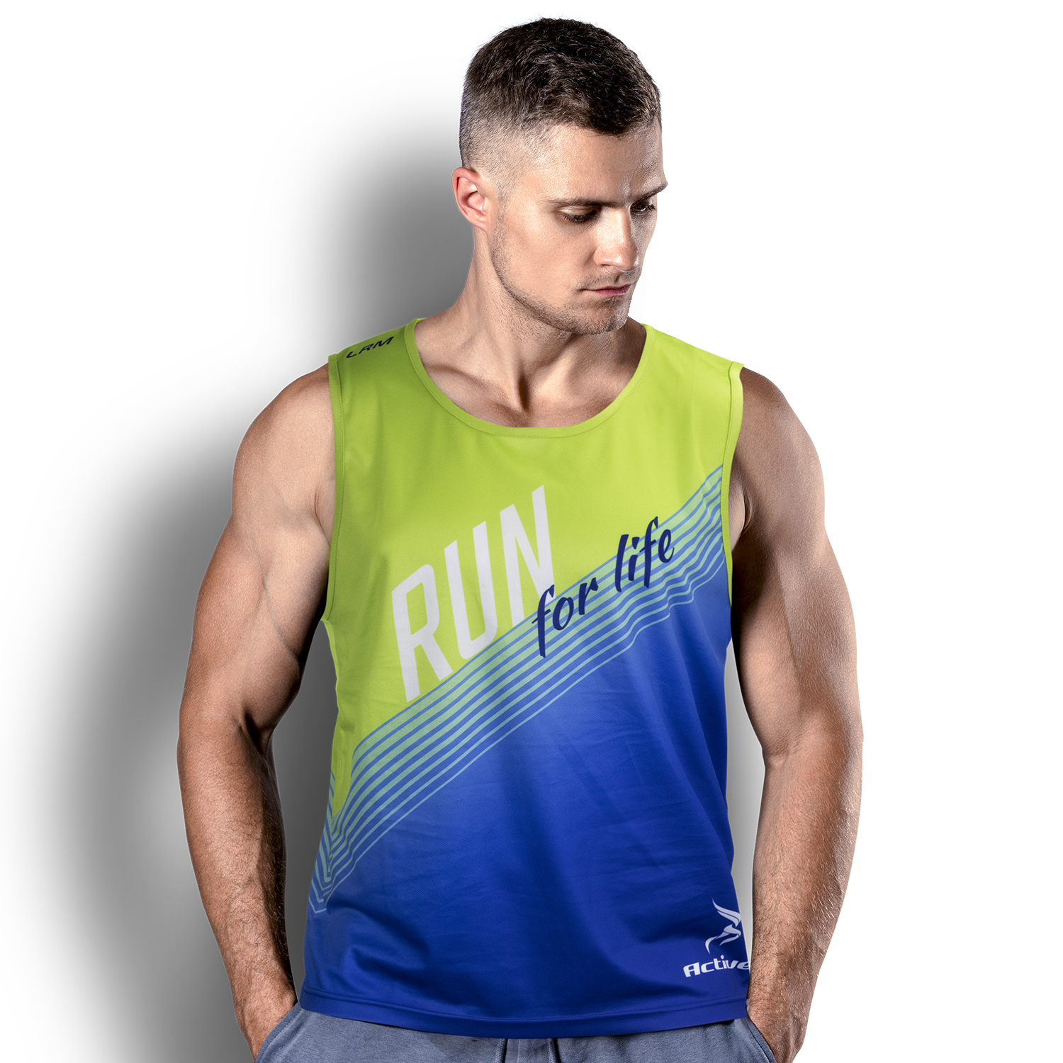 Custom Mens Sports Singlet – Image 1