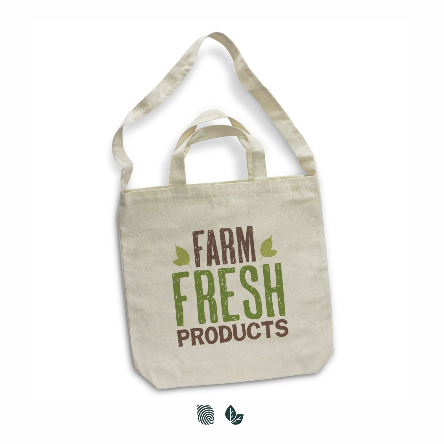 Cotton Shoulder Tote Bag – Image 1