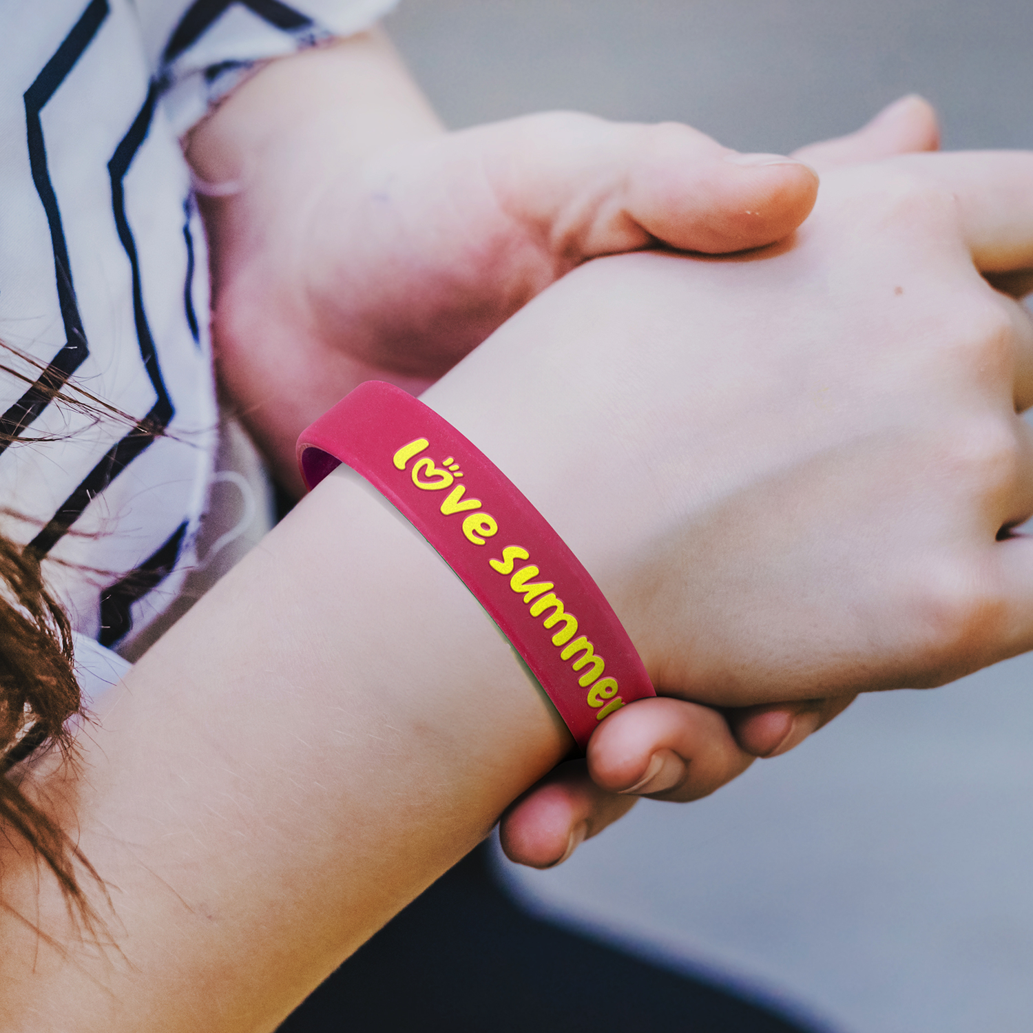 Kids Silicone Wrist Band - Embossed – Image 19