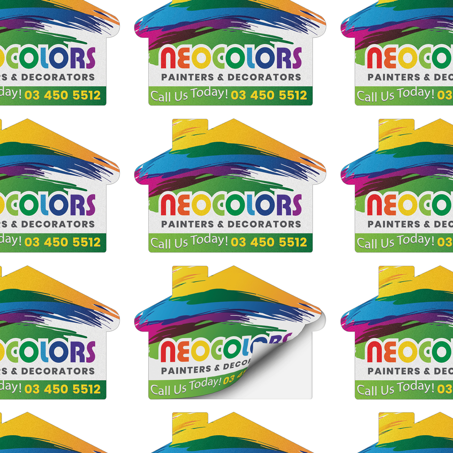 AD Labels 70 x 50mm - House Shaped – Image 2