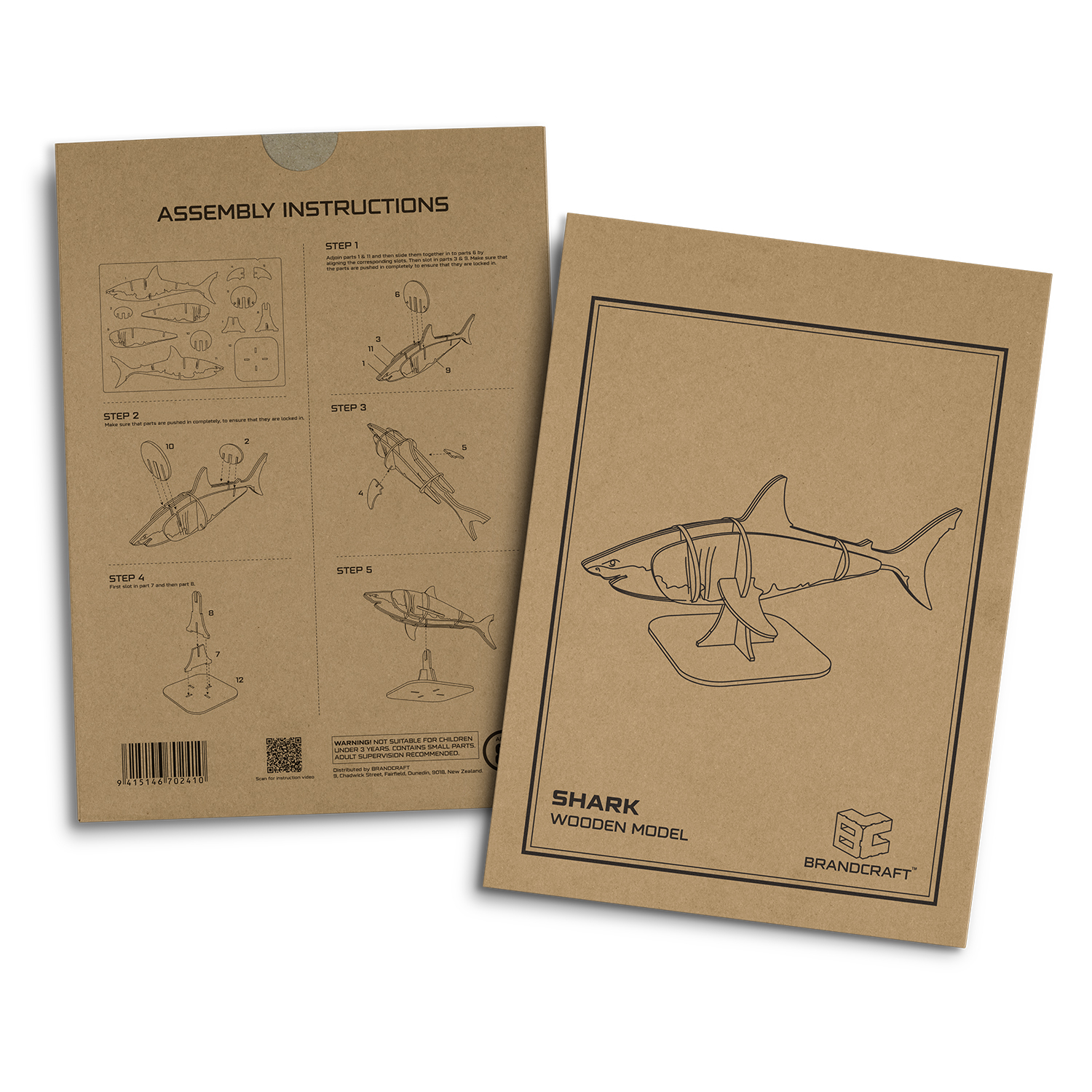 BRANDCRAFT Shark Wooden Model – Image 5