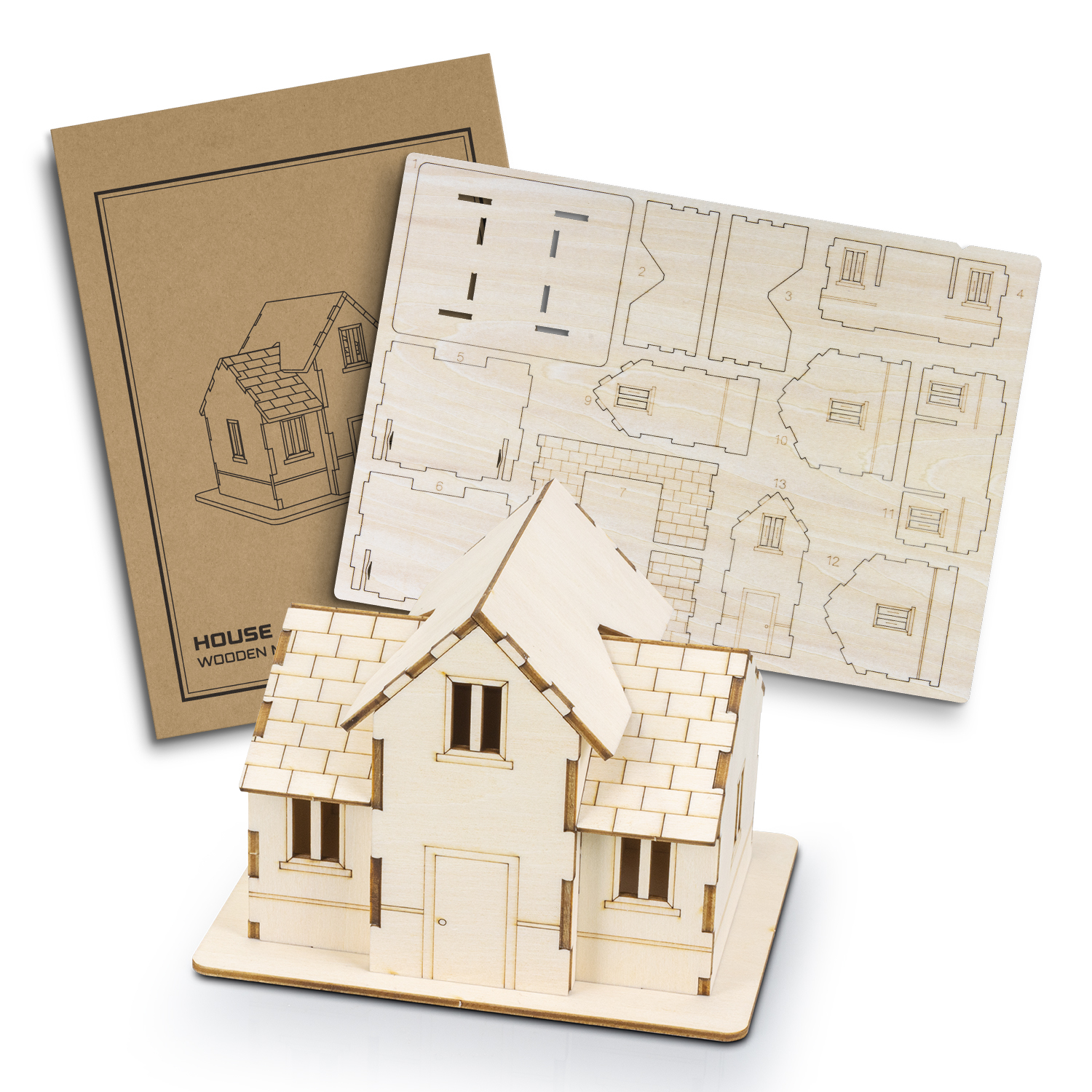 BRANDCRAFT House Wooden Model – Image 2