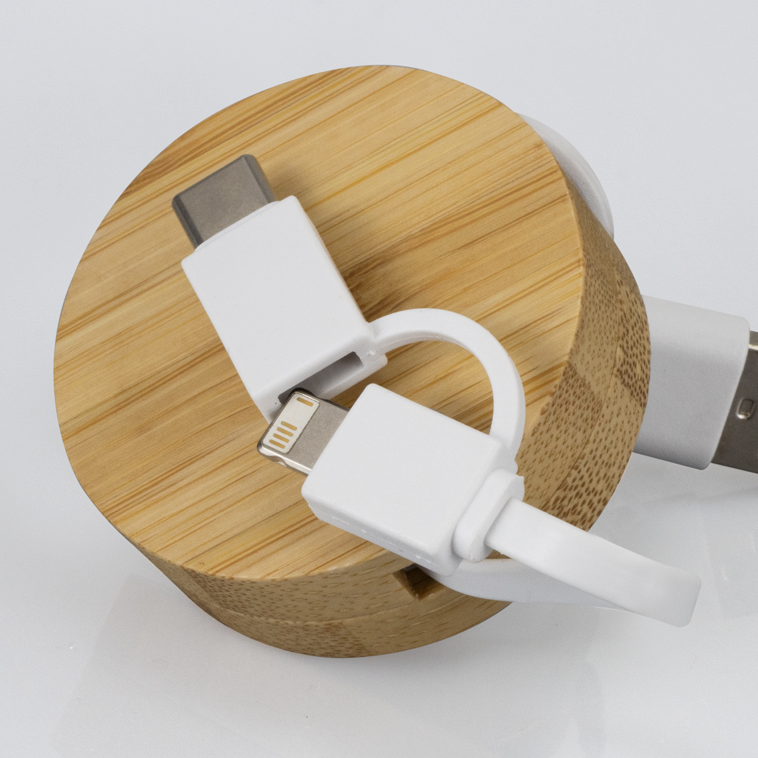 Bamboo Retractable Charging Cable – Image 6