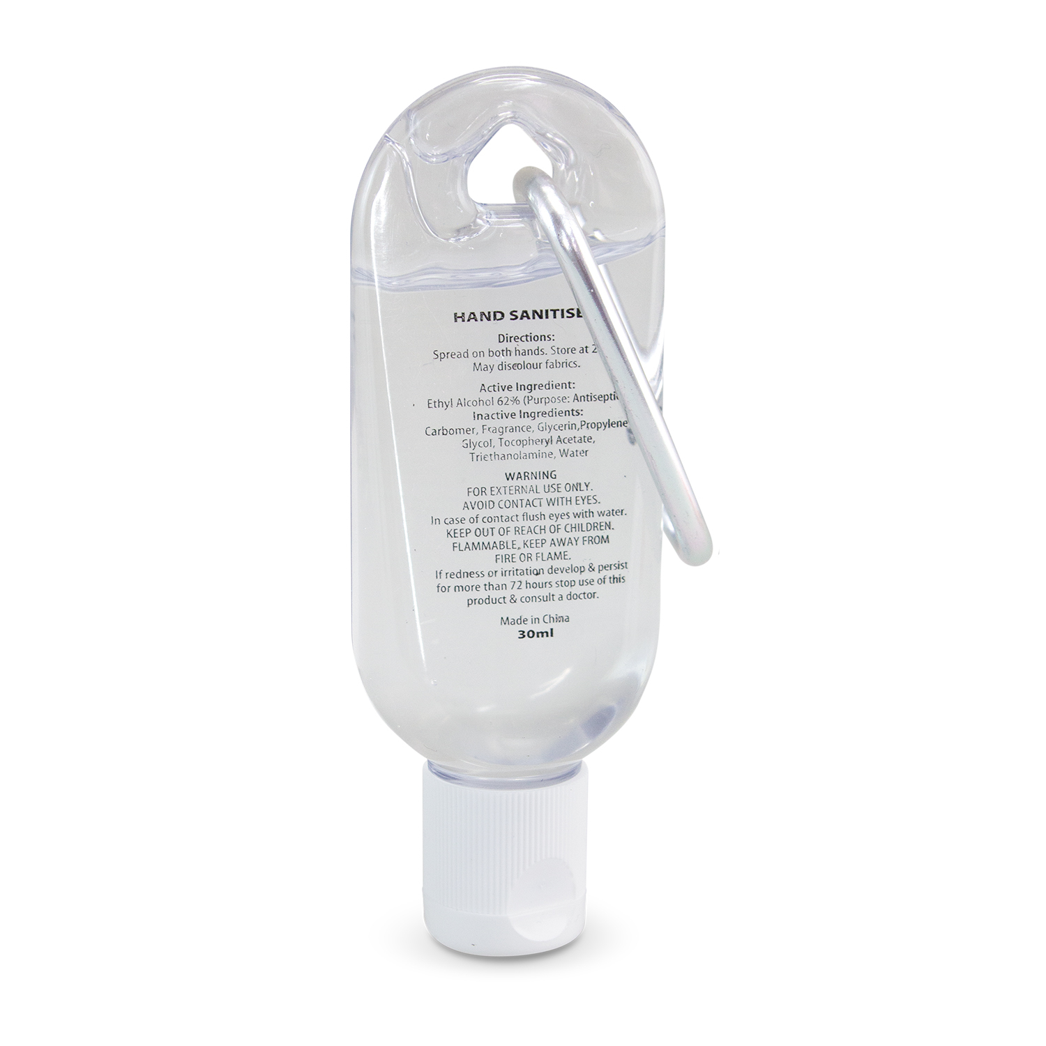 Carabiner Hand Sanitiser 30ml – Image 3