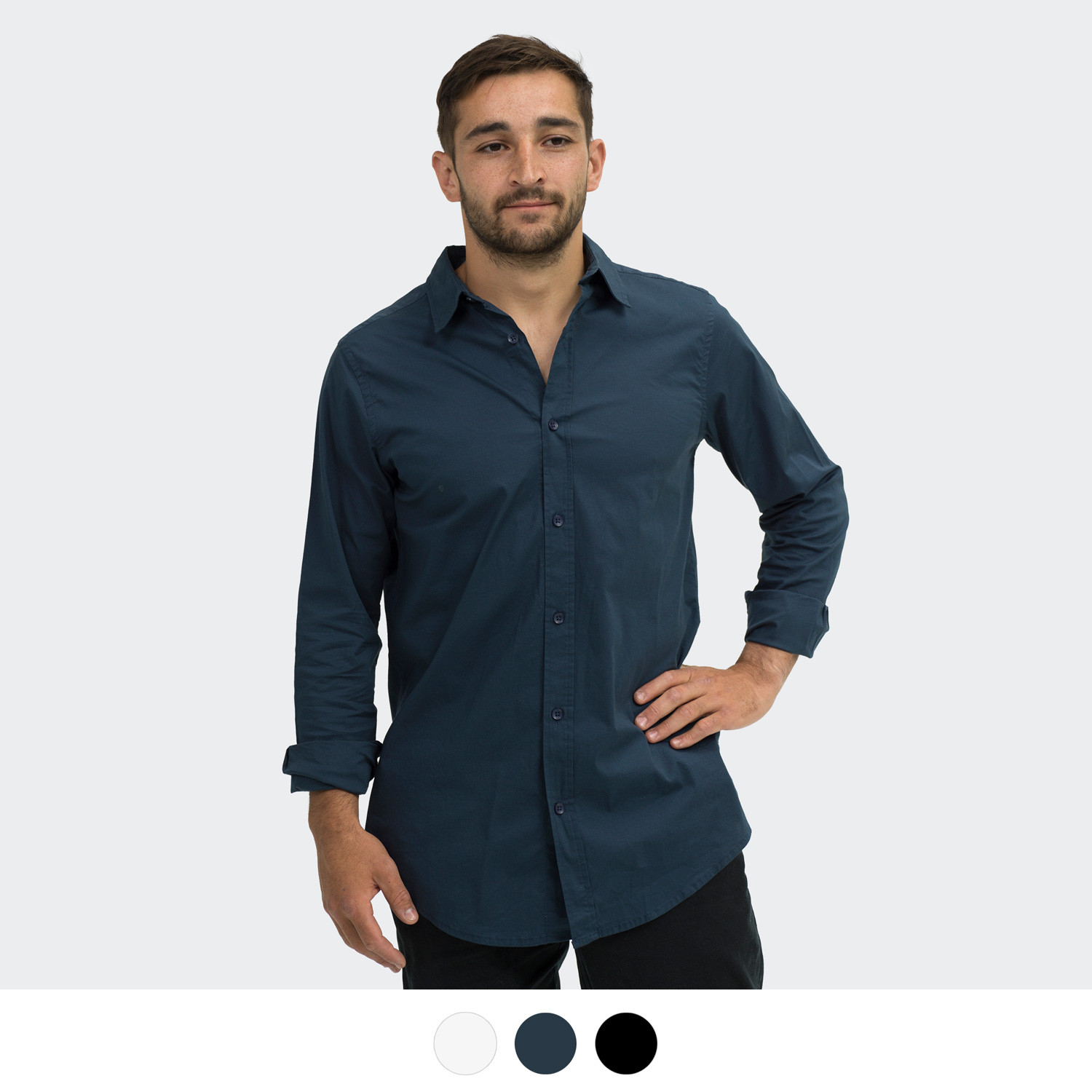 TRENDSWEAR Parker Men's Poplin Shirt – Image 1