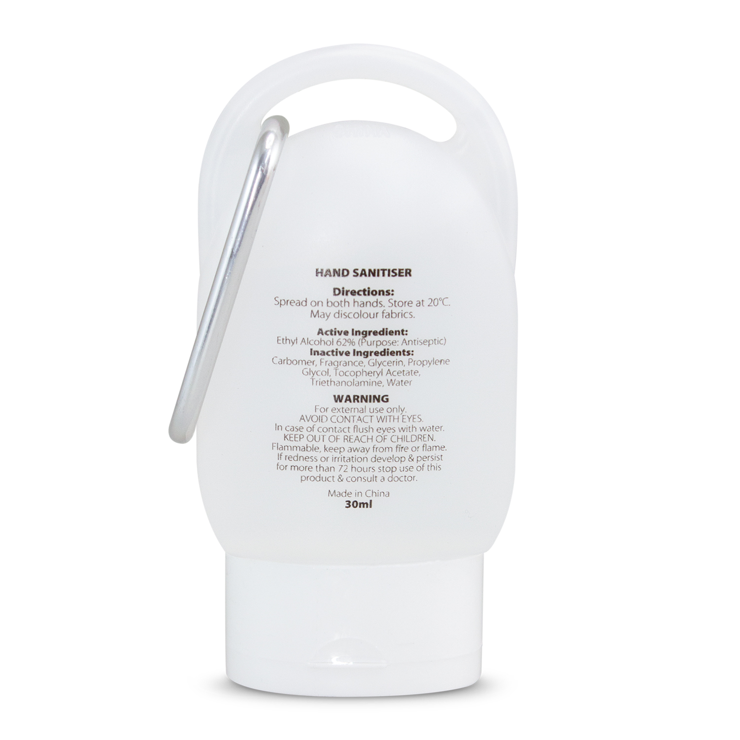 Gel Hand Sanitiser 30ml – Image 3