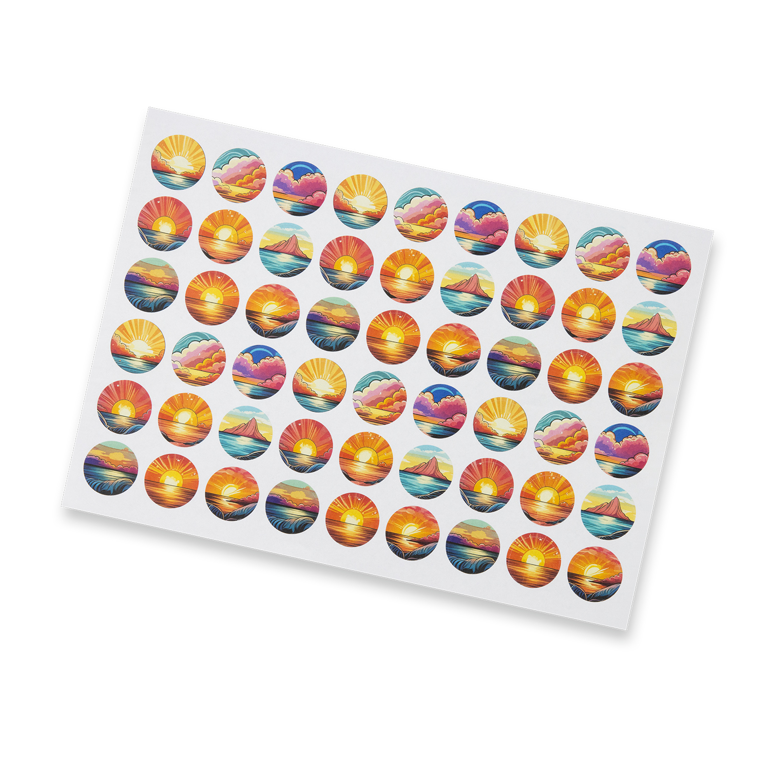 Sticker Sheet 26mm Circle - Matte – Image 1