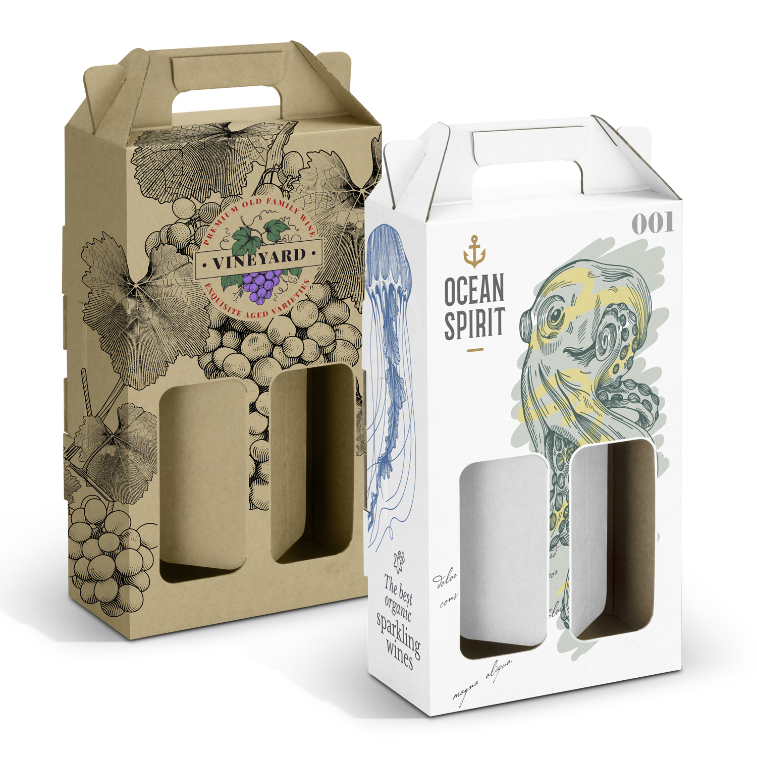 Wine Carry Pack - Double – Image 1