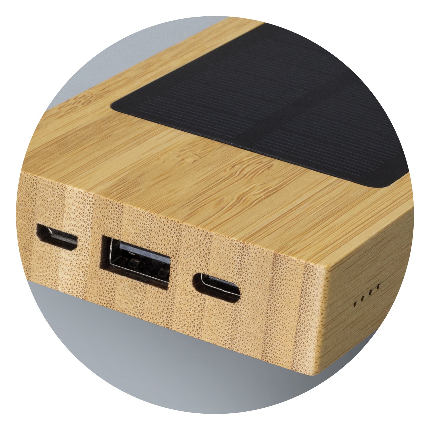 NATURA Bamboo Solar Power Bank – Image 4
