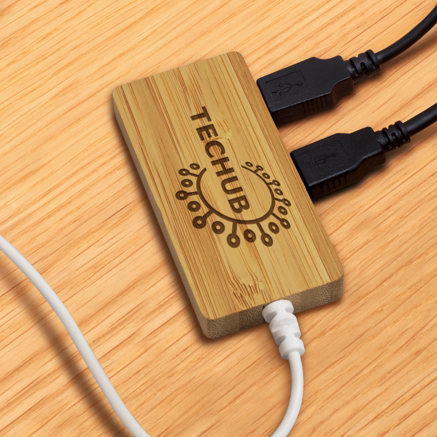 Bamboo USB Hub – Image 4
