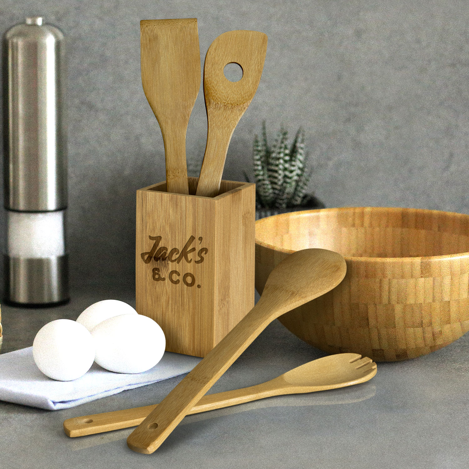 Bamboo Kitchen Utensils – Image 4
