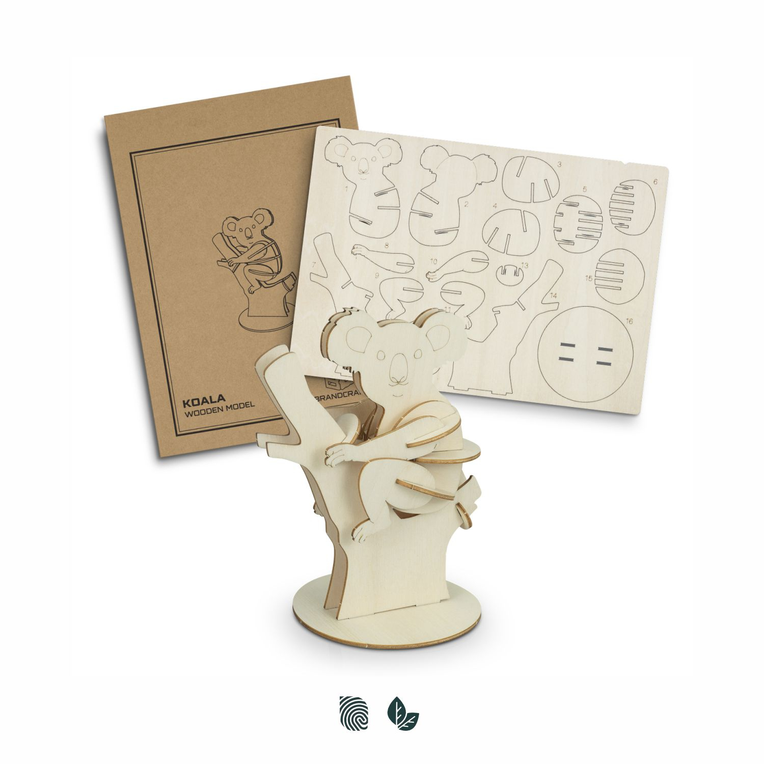 BRANDCRAFT Koala Wooden Model – Image 1