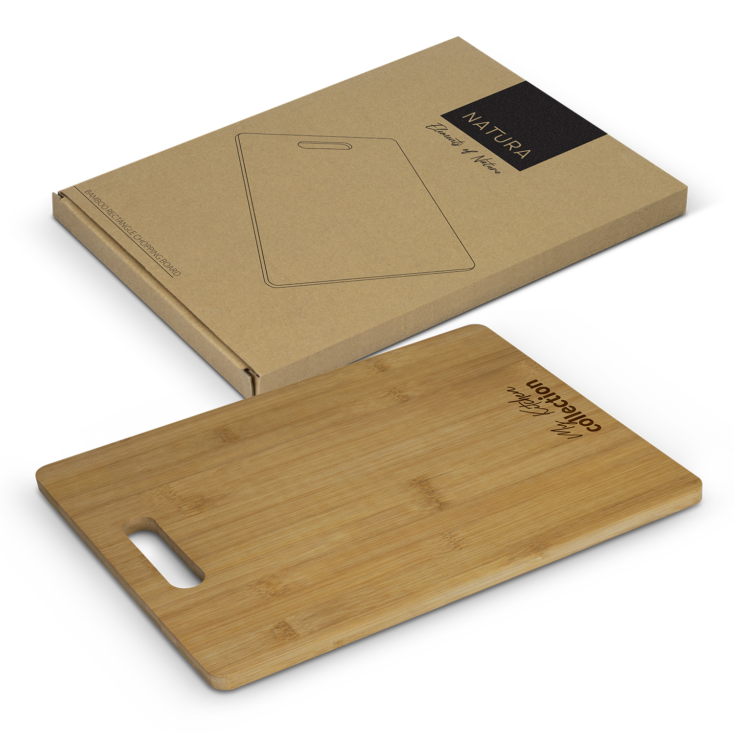 NATURA Bamboo Rectangle Chopping Board – Image 2