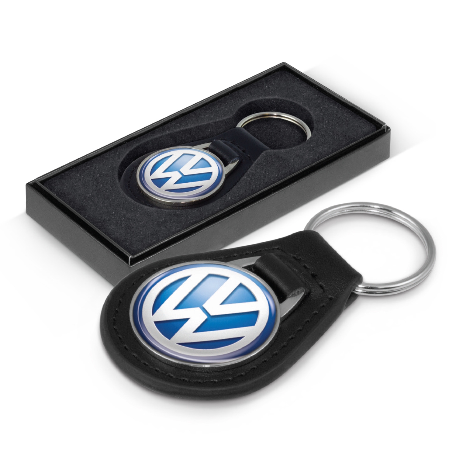 Baron Leather Key Ring - Round – Image 1