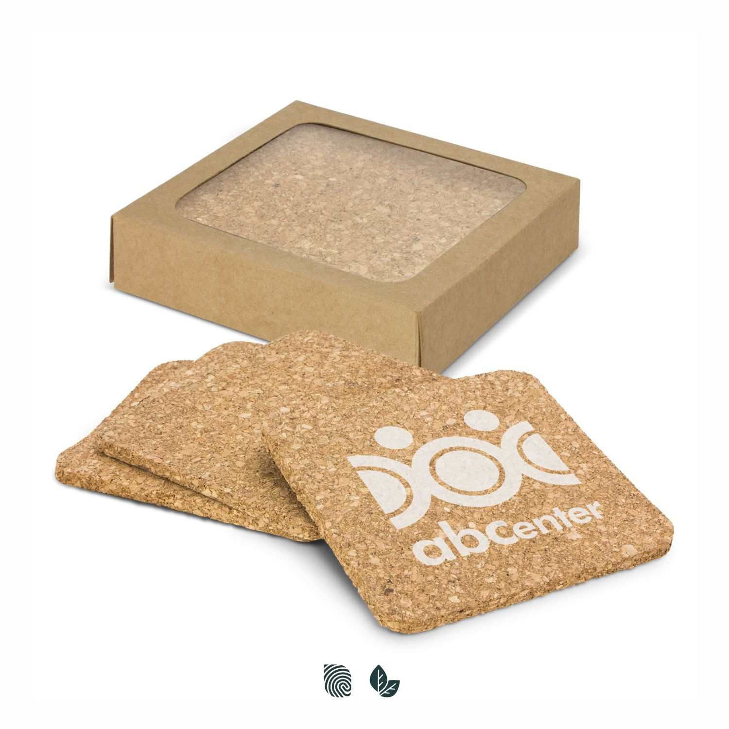 Oakridge Cork Coaster Square - Set of 4 – Image 1