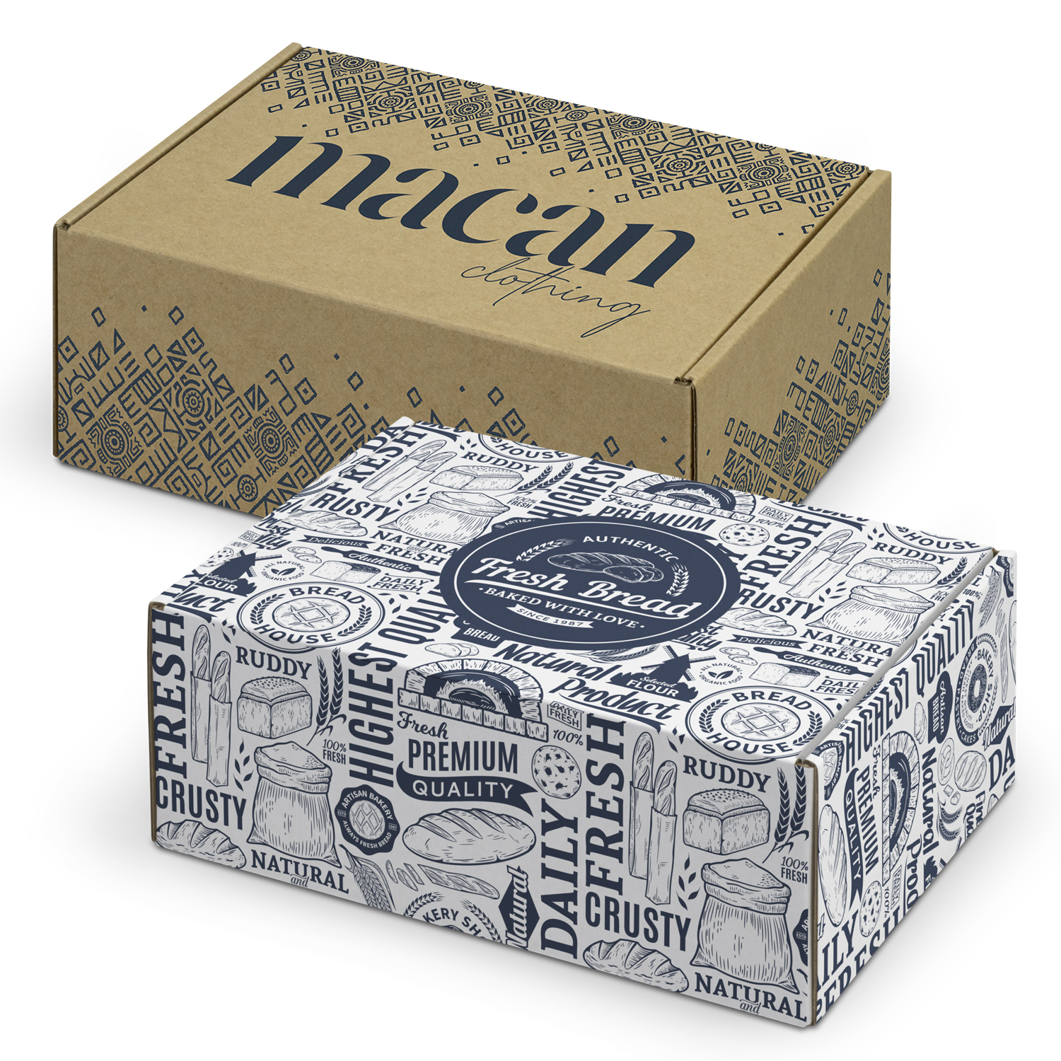 Die Cut Box with Locking Lid - 225x167x83mm – Image 1