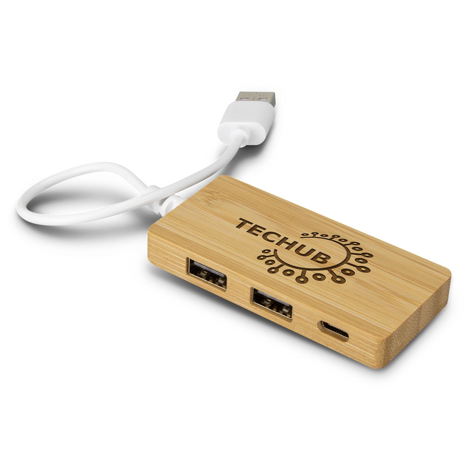 Bamboo USB Hub – Image 1