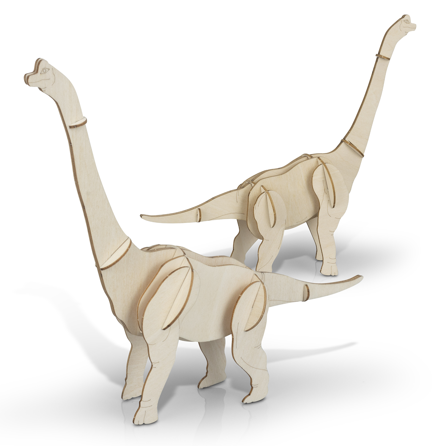 BRANDCRAFT Brachiosaurus Wooden Model – Image 3