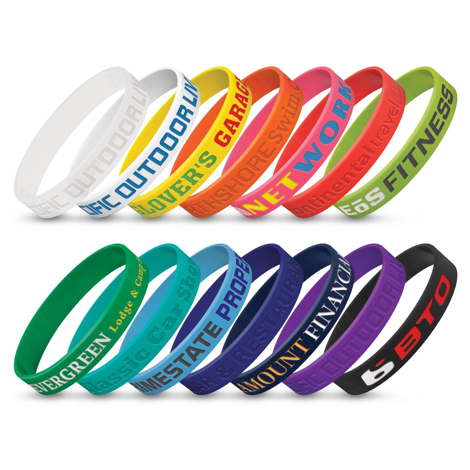 Silicone Wrist Band - Debossed – Image 1