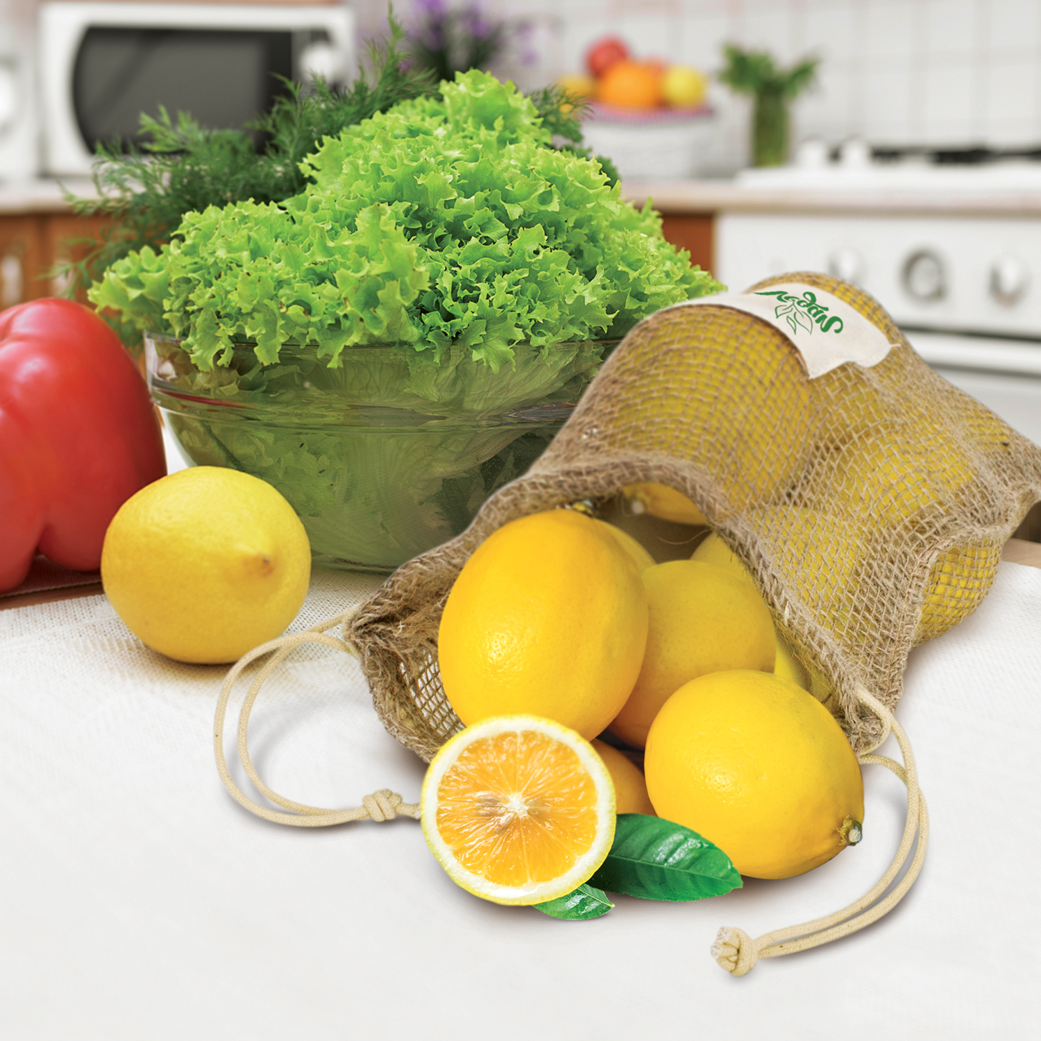 Jute Net Produce Bag – Image 3