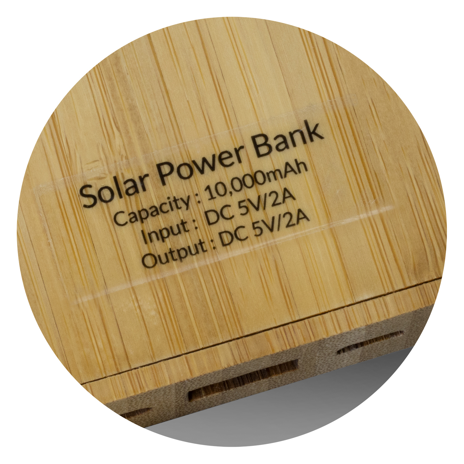 NATURA Bamboo Solar Power Bank – Image 7