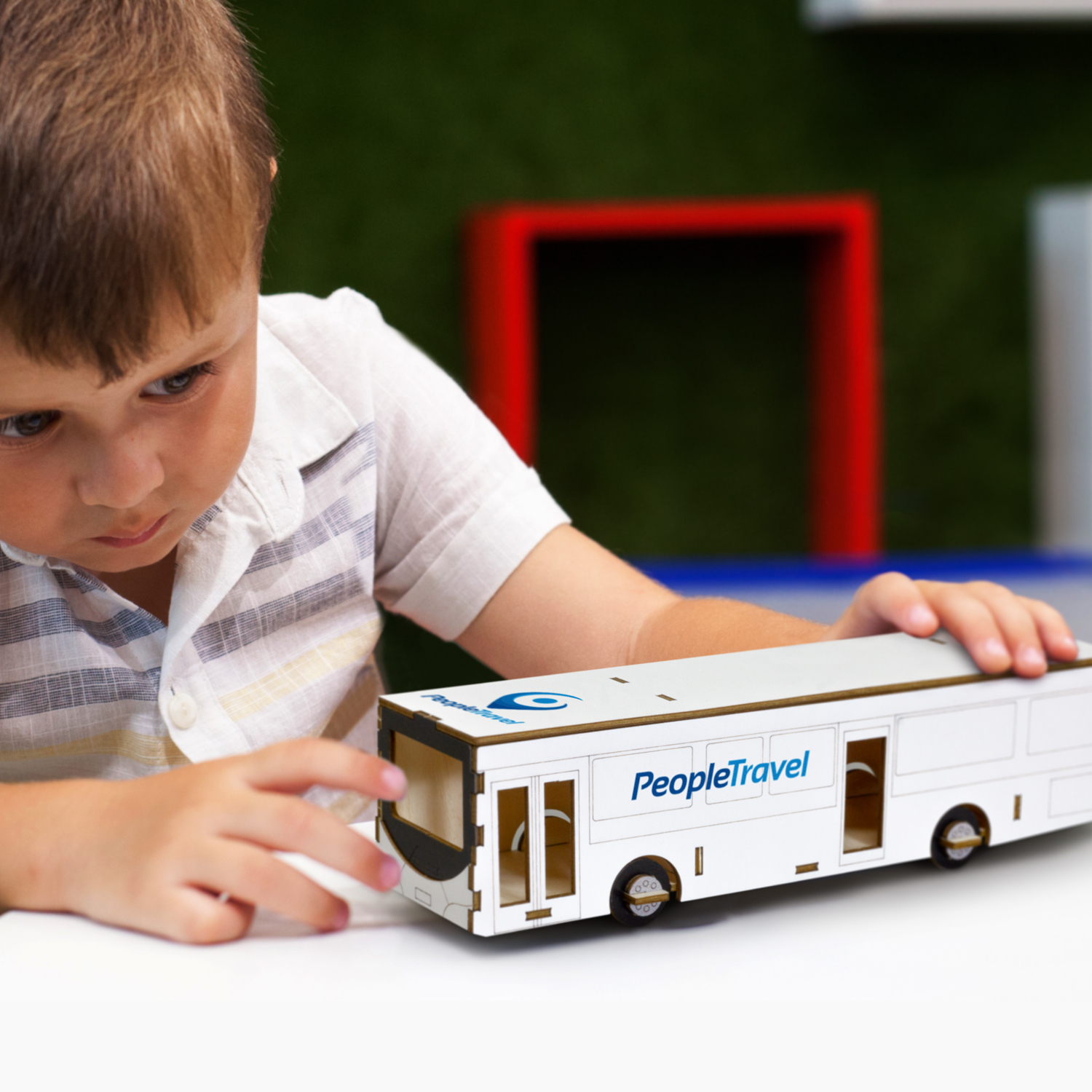 BRANDCRAFT Bus Wooden Model – Image 8