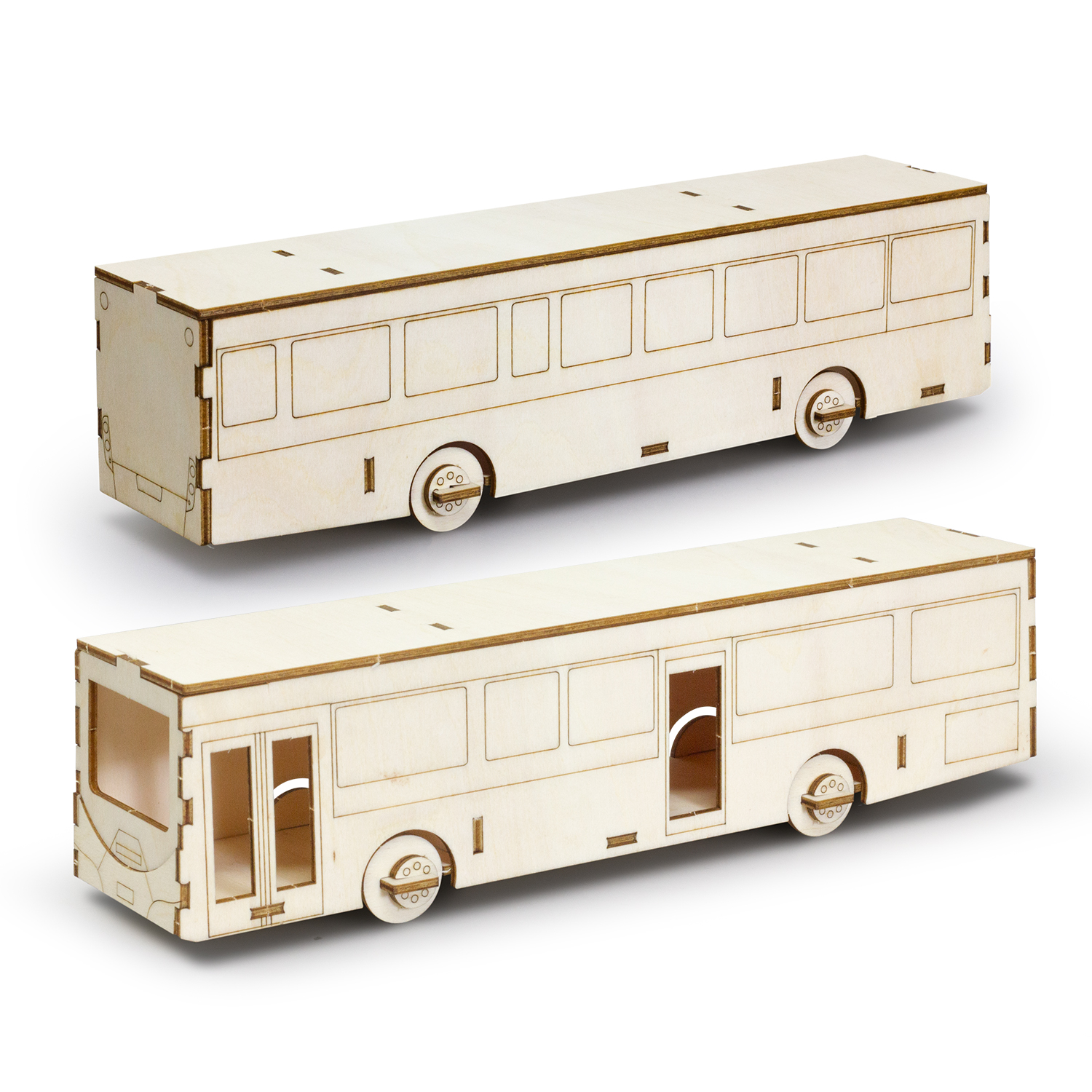 BRANDCRAFT Bus Wooden Model – Image 3