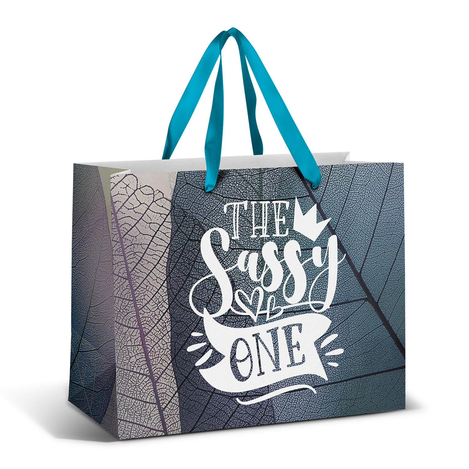 Large Ribbon Handle Paper Bag - Full Colour – Image 1