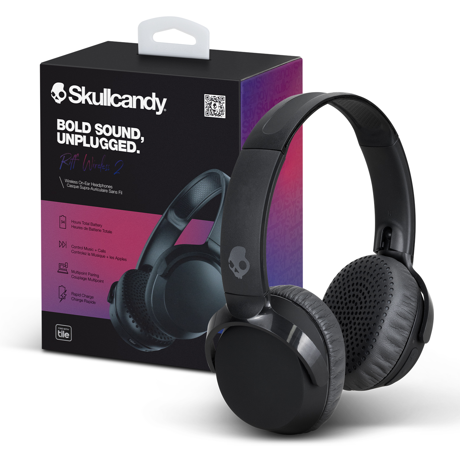 Skullcandy Riff 2 Wireless Headphones – Image 1
