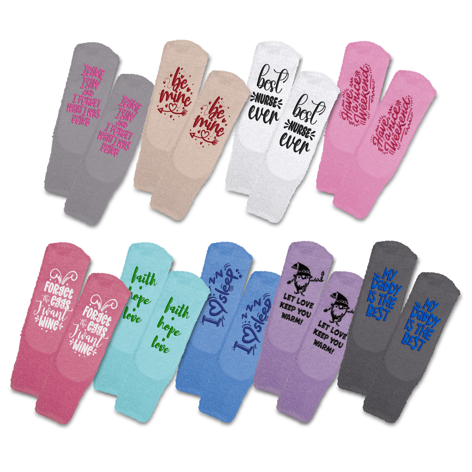 Fluffy Grip Socks – Image 1