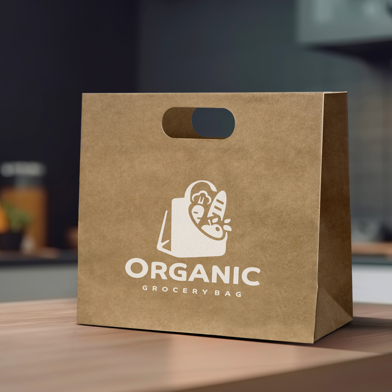 Large Die Cut Paper Bag Landscape – Image 7