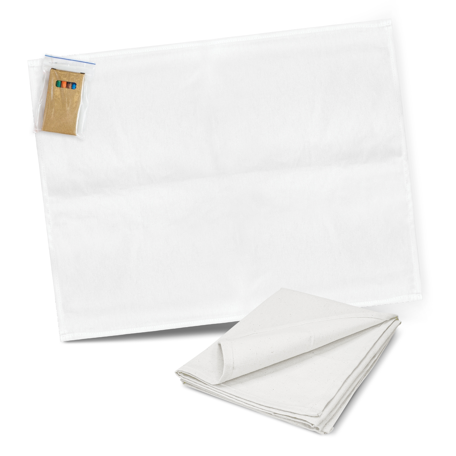 Cotton Colouring Tea Towel – Image 2