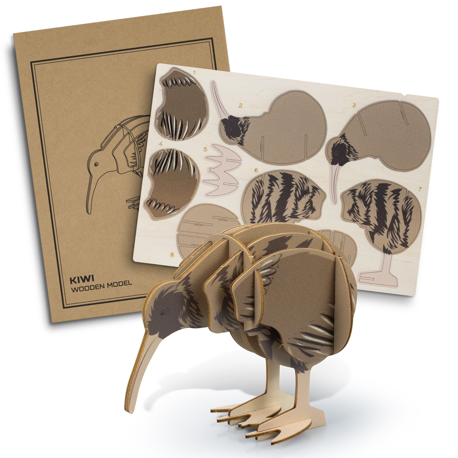 BRANDCRAFT Kiwi Wooden Model – Image 2