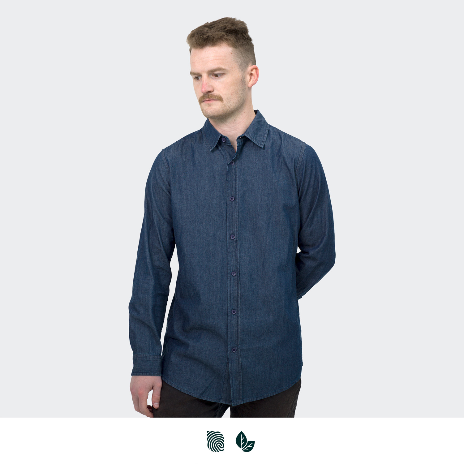 TRENDSWEAR Chester Men's Denim Shirt – Image 2
