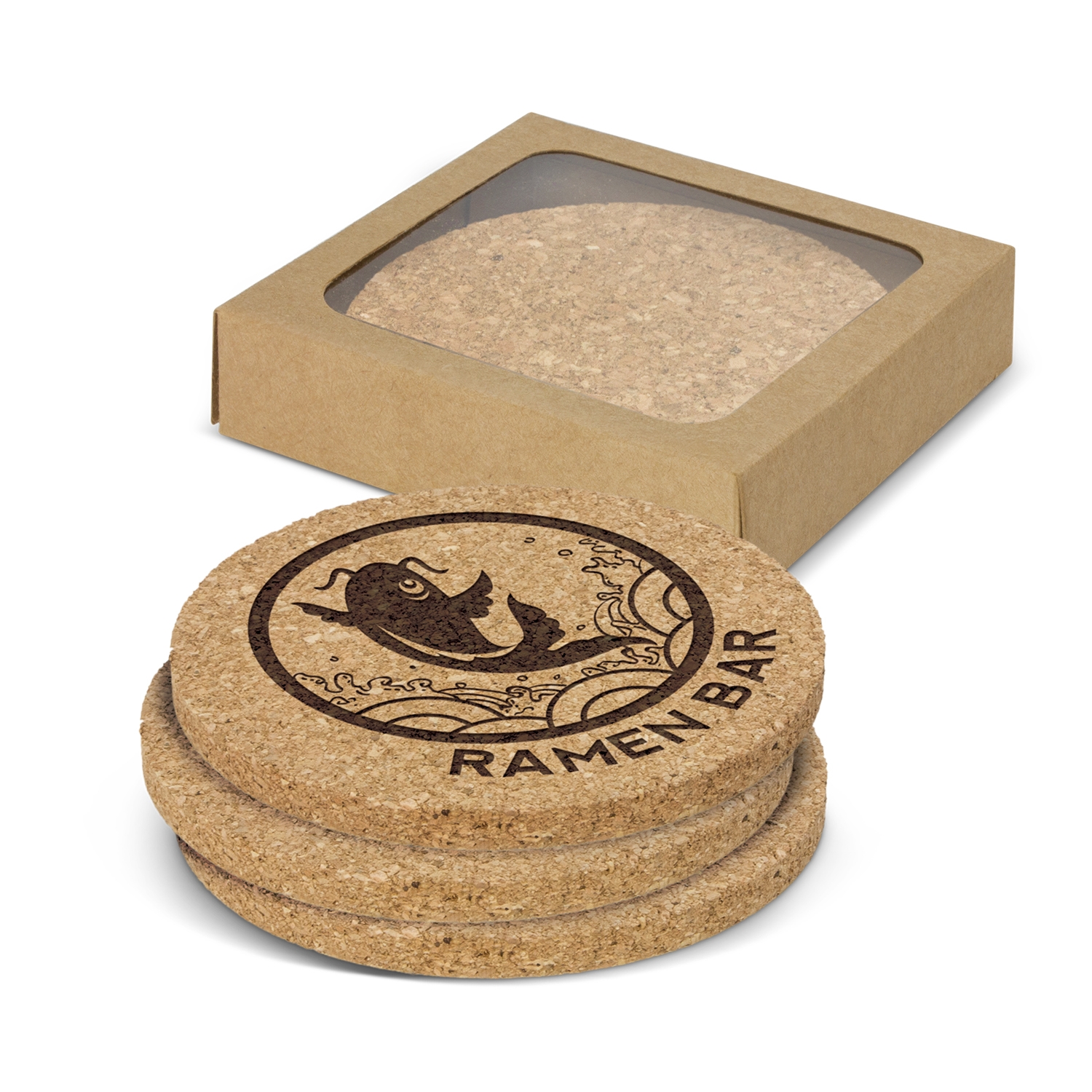 Oakridge Cork Coaster Round - Set of 4 – Image 2