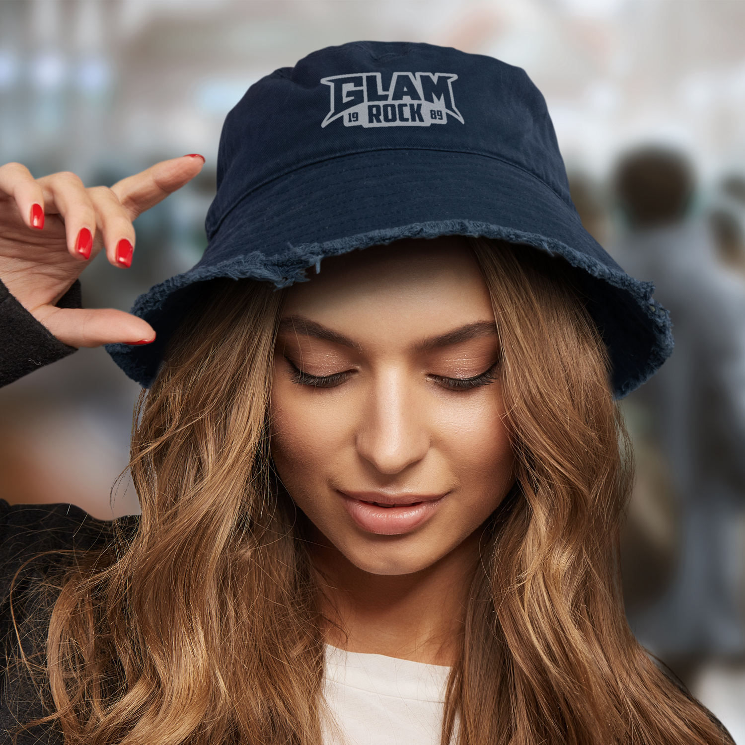 Raw Edge Bucket Hat – Image 7