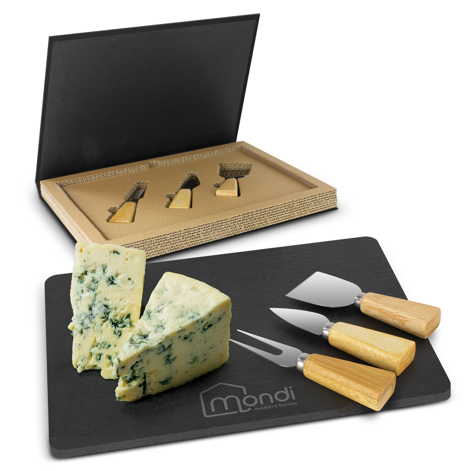 Montrose Slate Cheese Board Set – Image 1