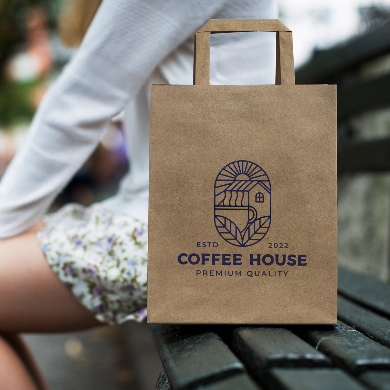 Medium Flat Handle Paper Bag Portrait – Image 7