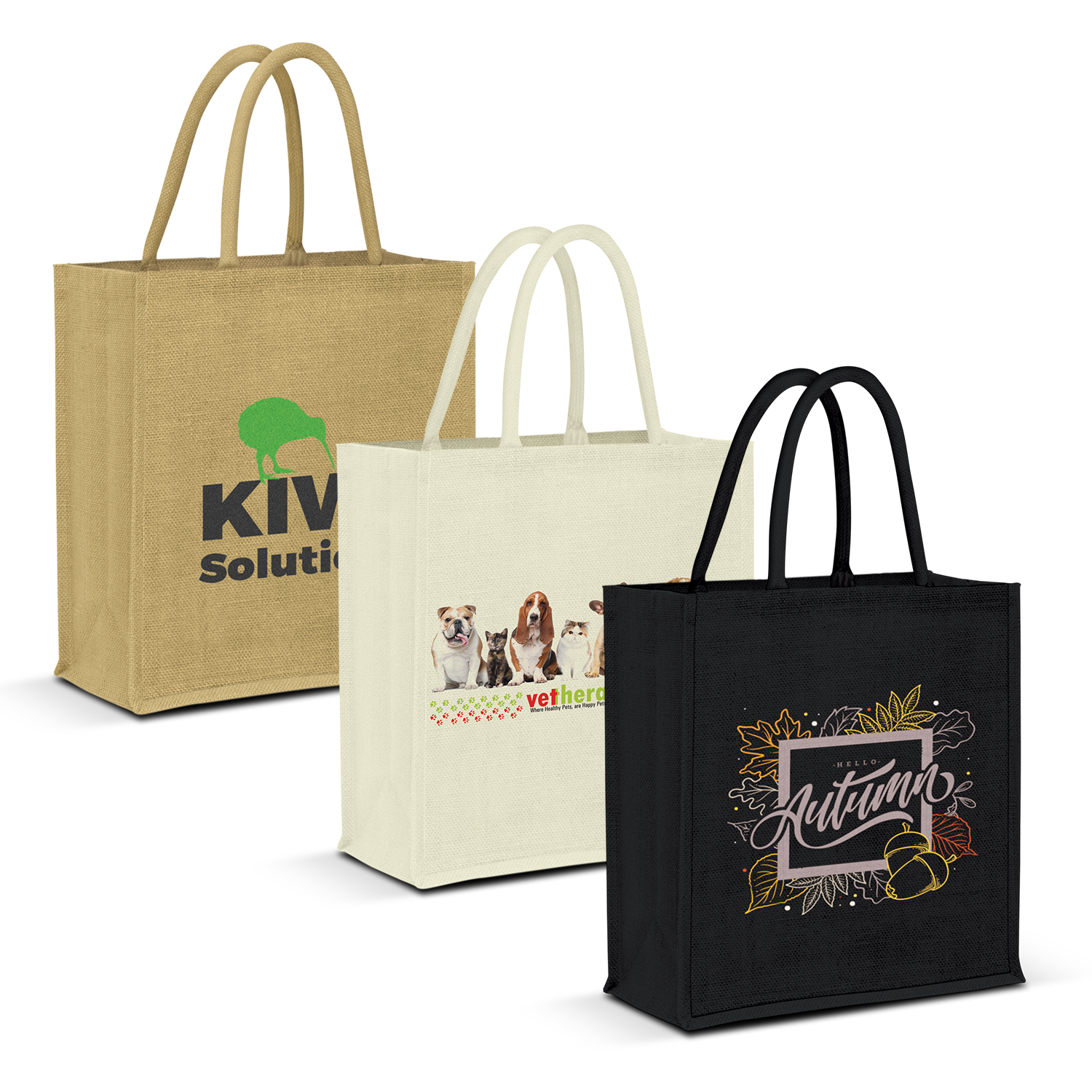 Lanza Jute Tote Bag - Colour Match – Image 1