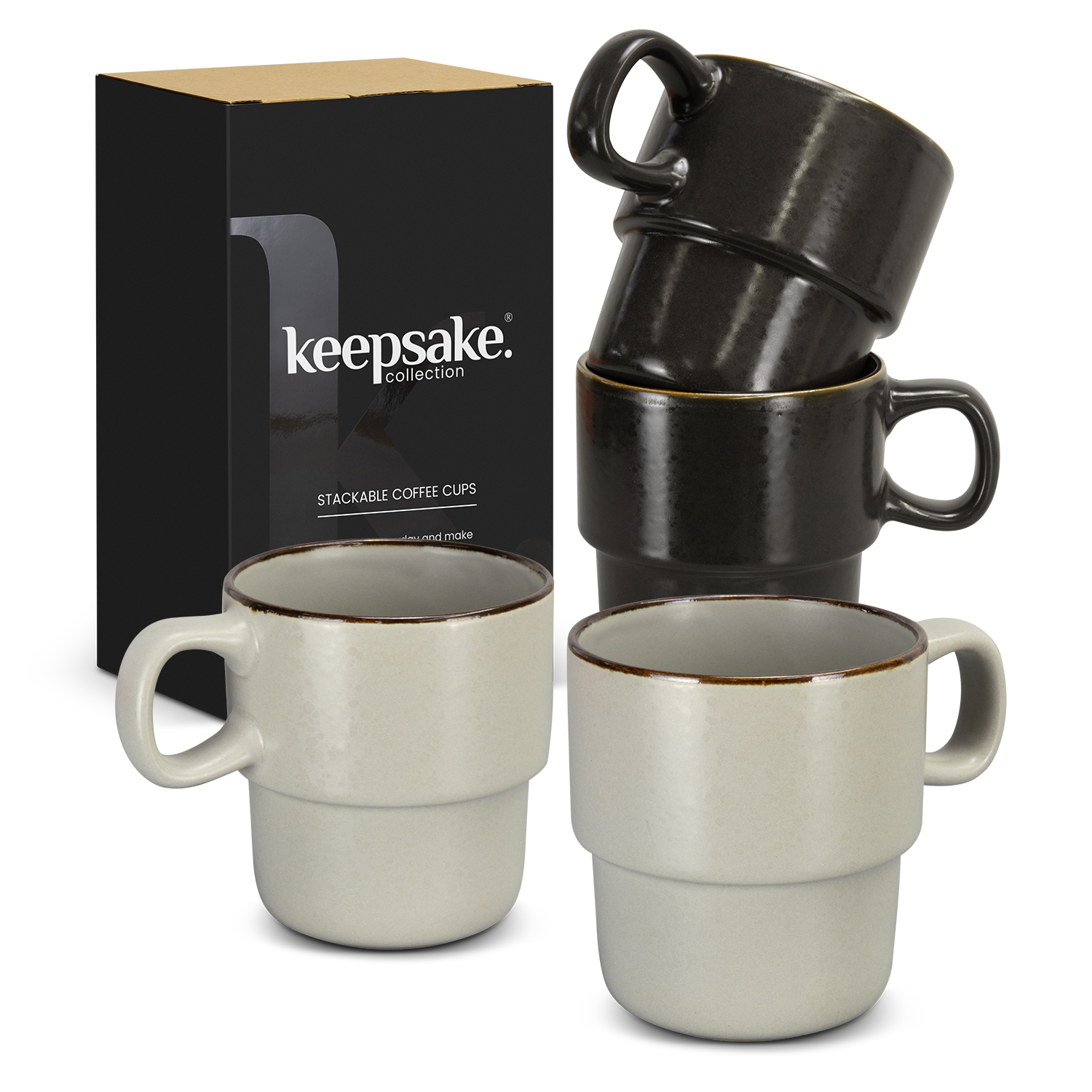 Keepsake Stackable Coffee Cup - Set of 2 – Image 1