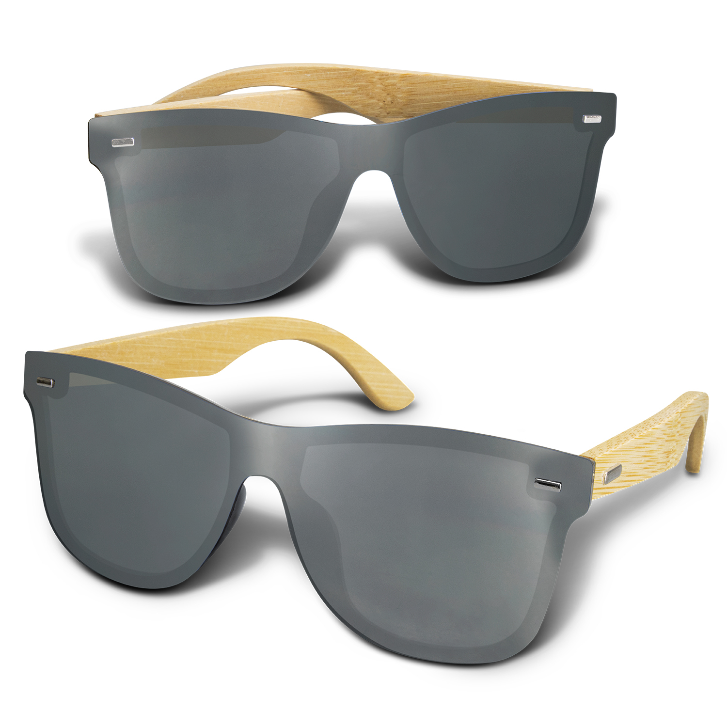 Ryder Mirror Lens Sunglasses - Bamboo – Image 2