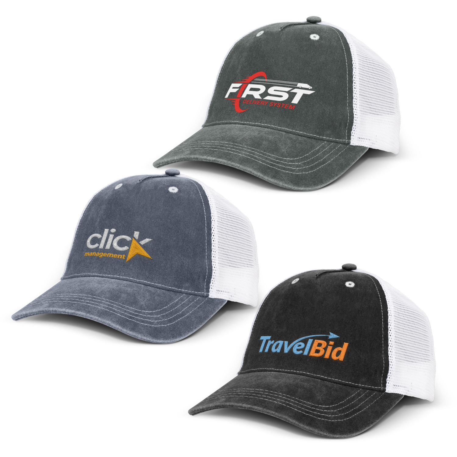 Faded Trucker Cap – Image 1