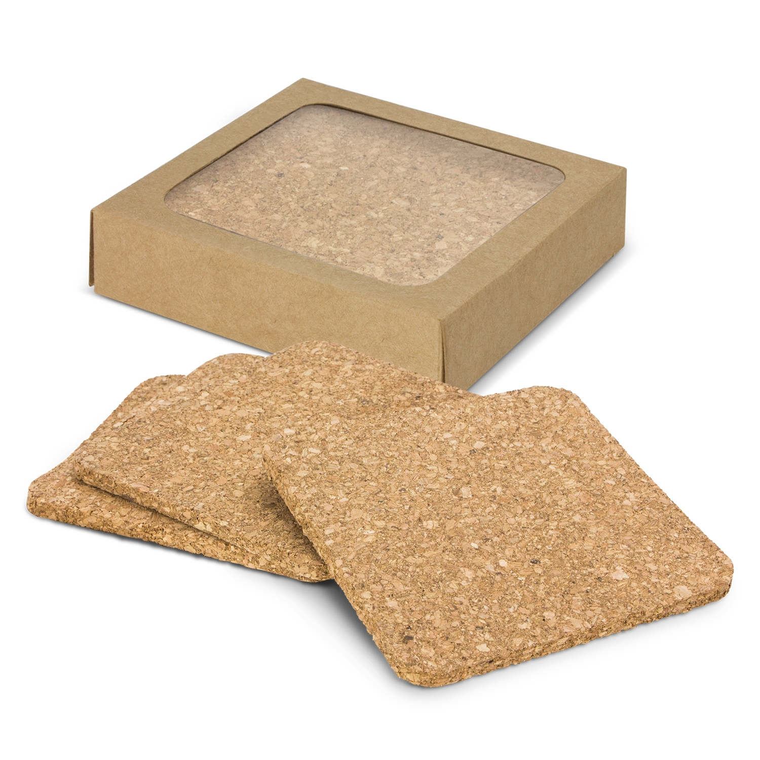 Oakridge Cork Coaster Square - Set of 4 – Image 3
