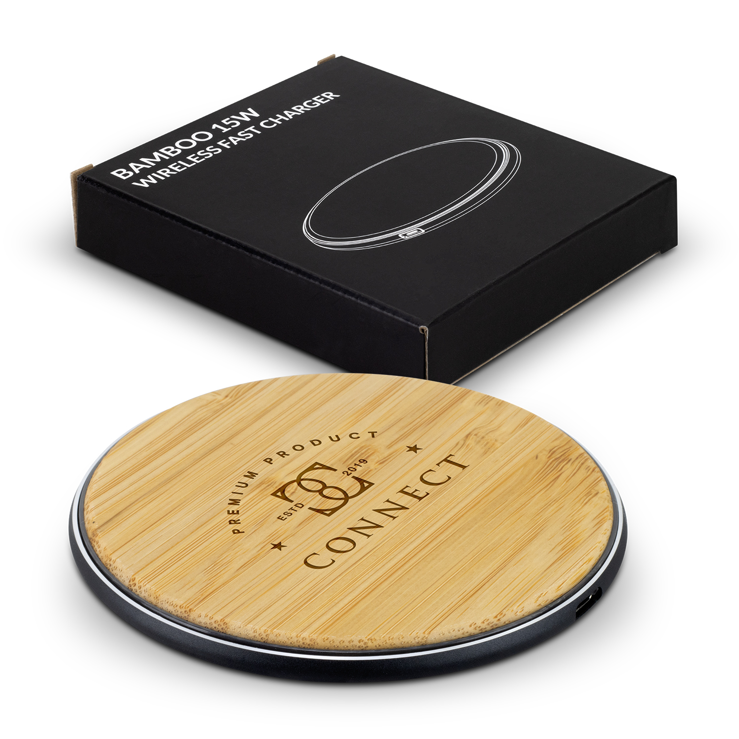 Bamboo 15W Wireless Fast Charger – Image 1