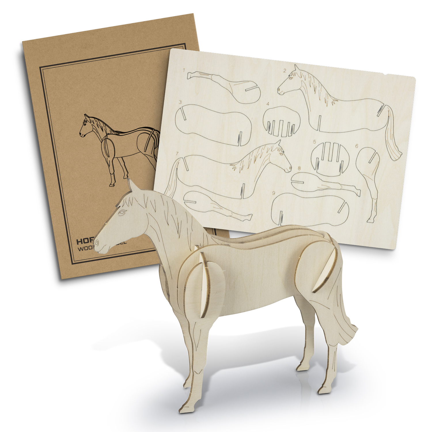 BRANDCRAFT Horse Wooden Model – Image 2